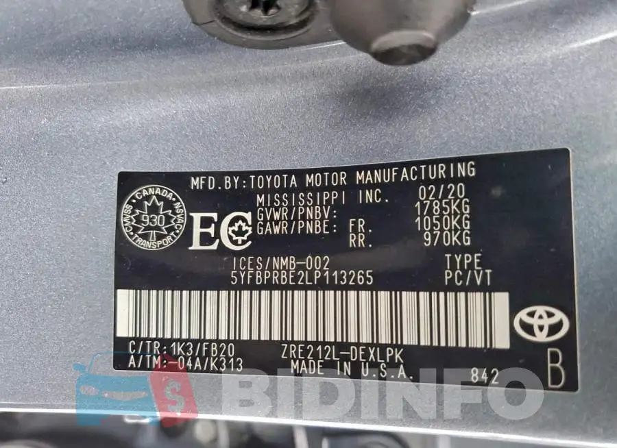 5YFBPRBE2LP113265 Photo# 12