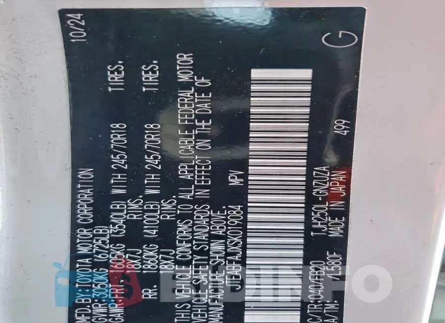 JTEABFAJXSK019084 Photo# 13
