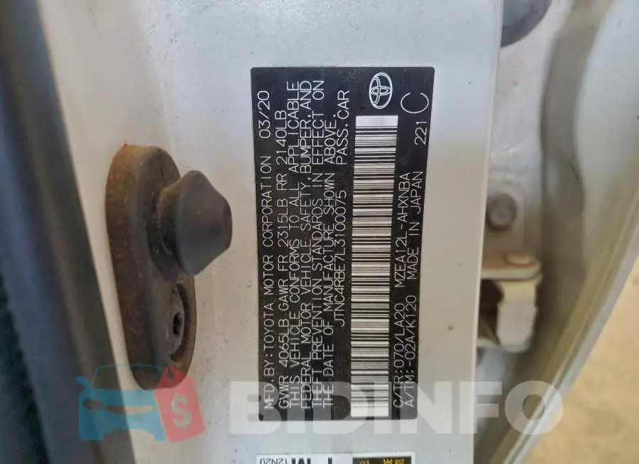 JTNC4RBE7L3100075 Photo# 13