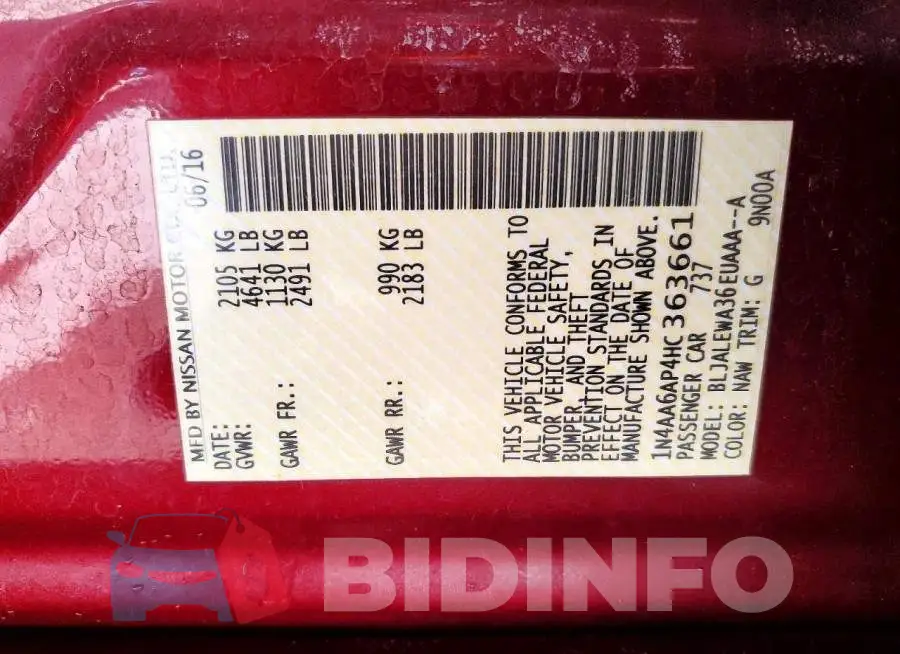 1N4AA6AP4HC363661 Photo# 13