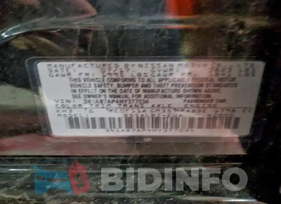 3N1AB7AP4HY377034 Photo# 12