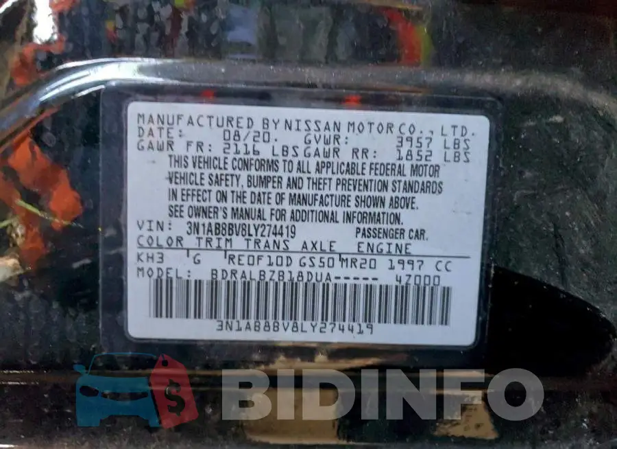 3N1AB8BV8LY274419 Photo# 13