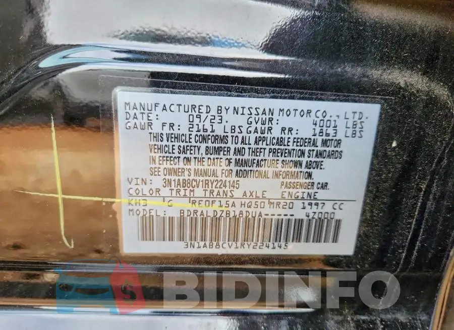 3N1AB8CV1RY224145 Photo# 13
