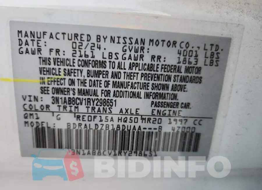 3N1AB8CV1RY298651 Photo# 13