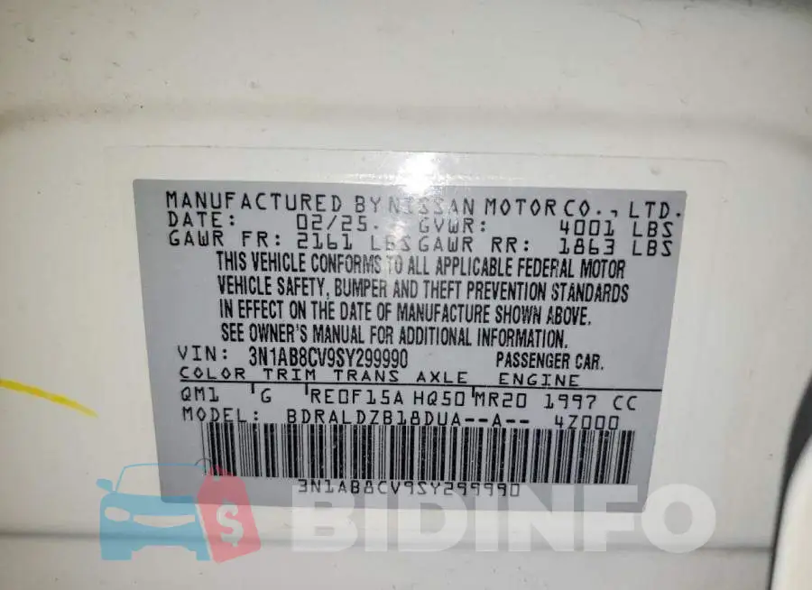 3N1AB8CV9SY299990 Photo# 12