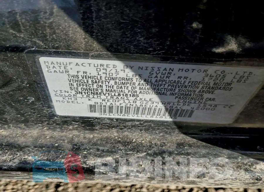 3N1CN8EV1LL818185 Photo# 12