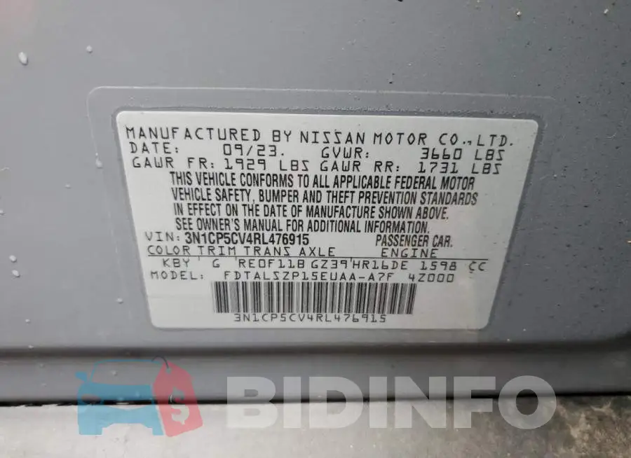 3N1CP5CV4RL476915 Photo# 14