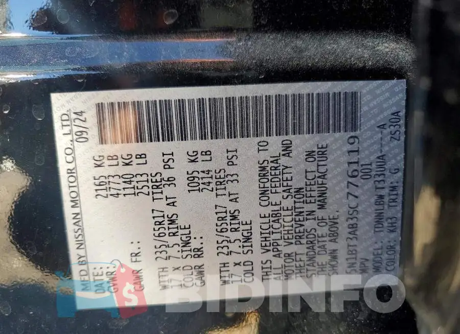 5N1BT3AB3SC776119 Photo# 14