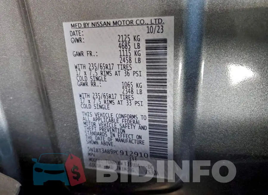 5N1BT3AB9PC912910 Photo# 13