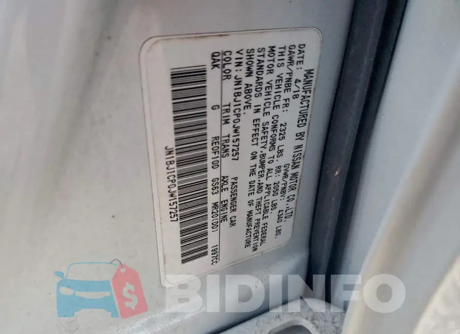 JN1BJ1CP0JW157257 Photo# 12