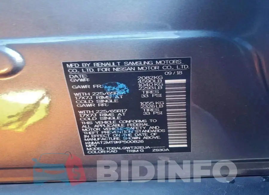 KNMAT2MT9KP500826 Photo# 14