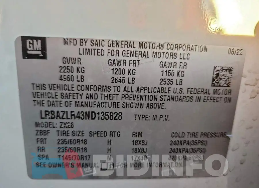 LRBAZLR43ND135828 Photo# 12