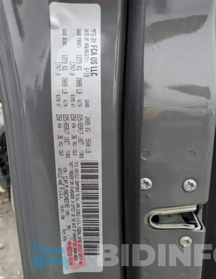 1C4PJMLX8KD483745 Photo# 12