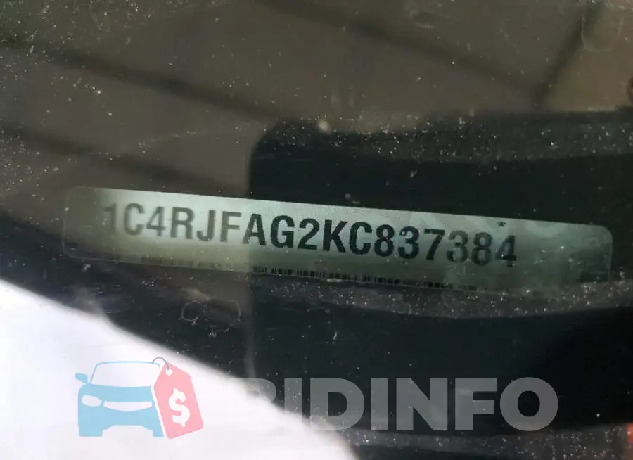 1C4RJFAG2KC837384 Photo# 13