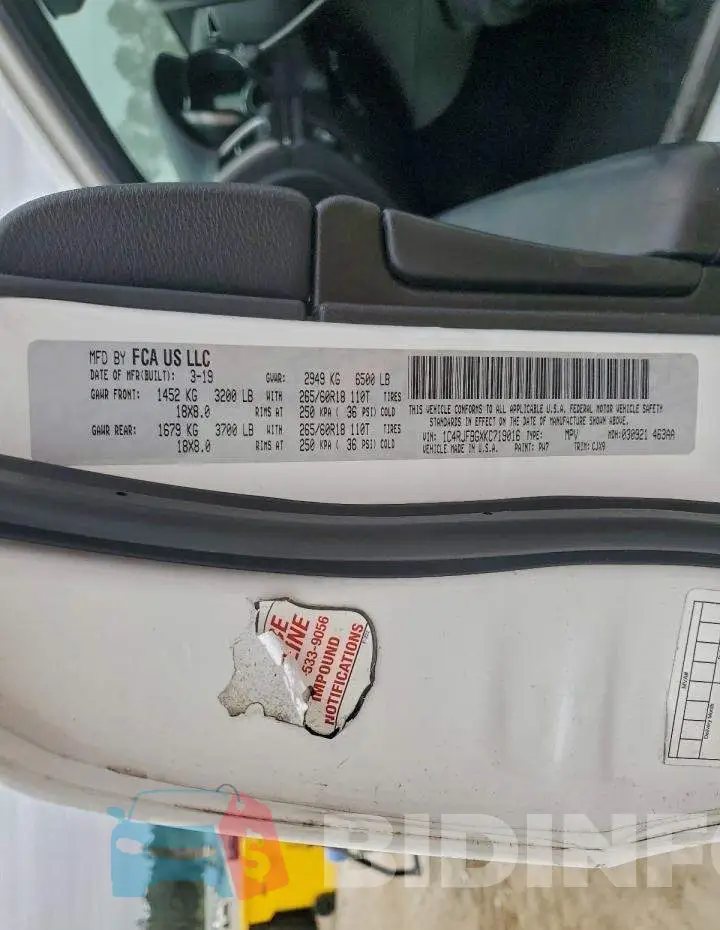 1C4RJFBGXKC719016 Photo# 13