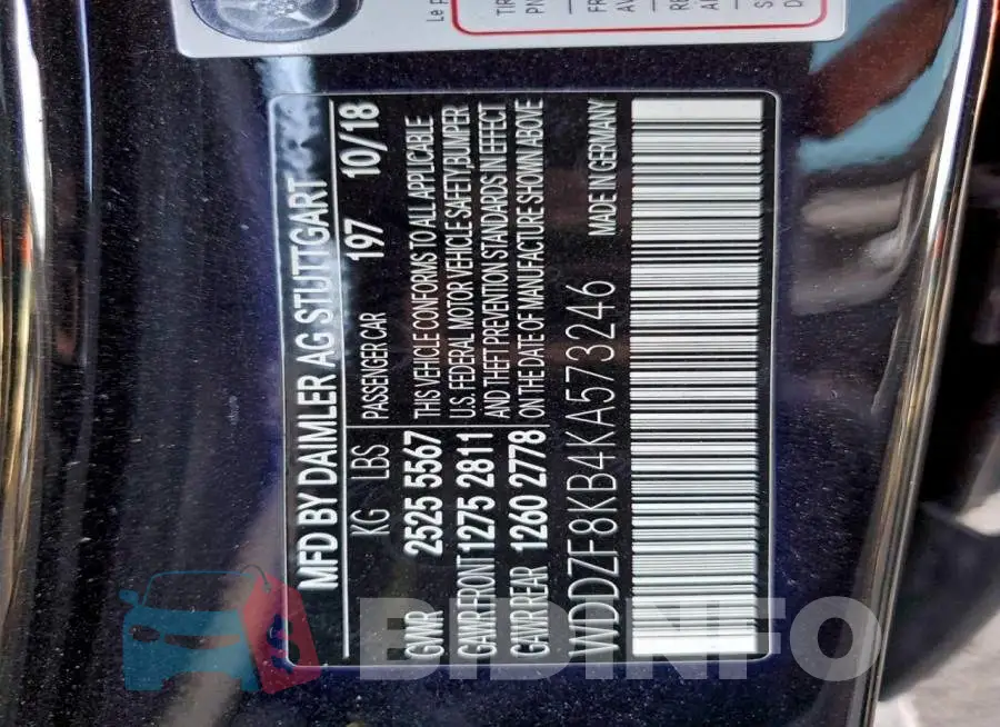 WDDZF8KB4KA573246 Photo# 12