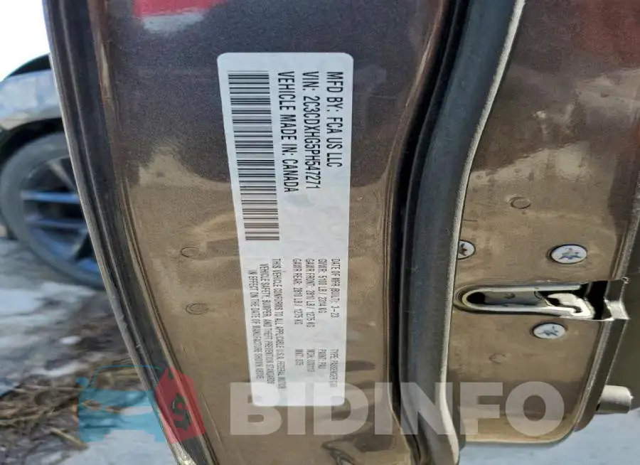 2C3CDXHG5PH547271 Photo# 13
