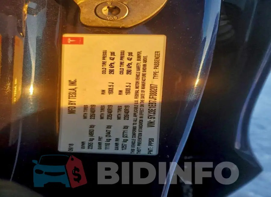 5YJ3E1EB7JF088207 Photo# 12