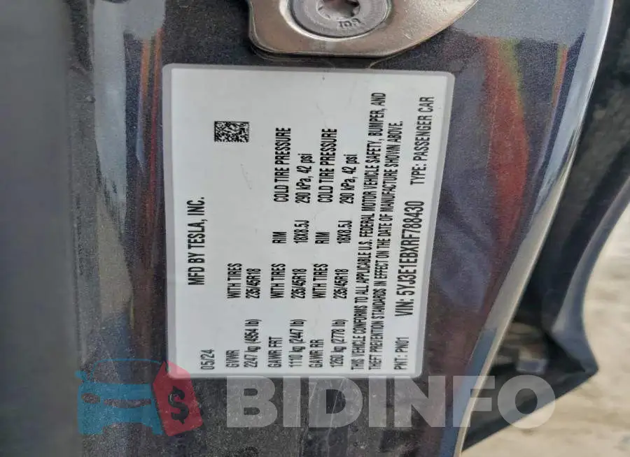 5YJ3E1EBXRF788430 Photo# 12