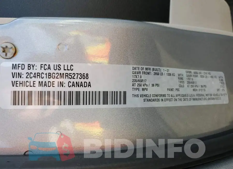 2C4RC1BG2MR527368 Photo# 13