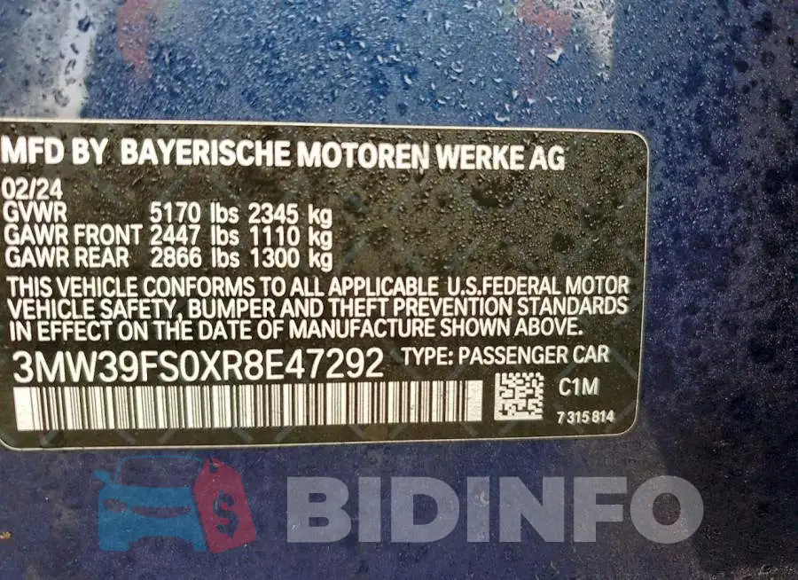 3MW39FS0XR8E47292 Photo# 12