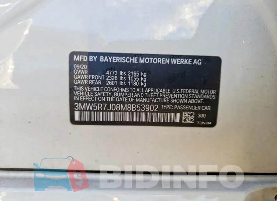 3MW5R7J08M8B53902 Photo# 12