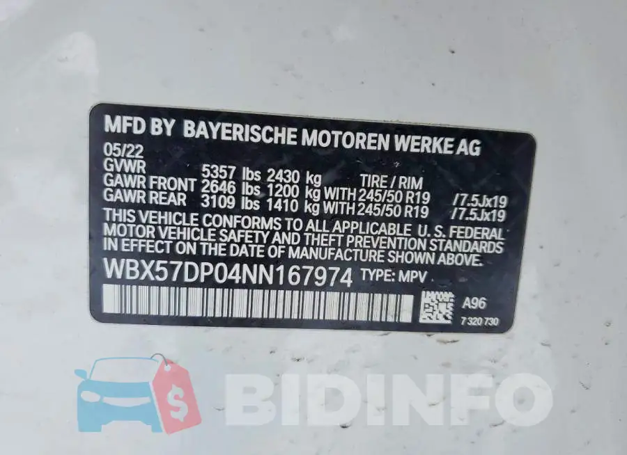 WBX57DP04NN167974 Photo# 13