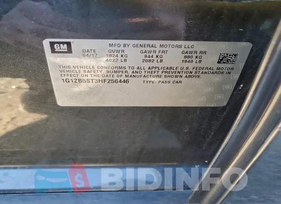 1G1ZB5ST3HF256446 Photo# 13