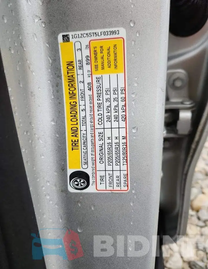 1G1ZC5ST5LF033993 Photo# 13