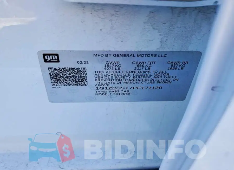 1G1ZD5ST7PF171120 Photo# 12