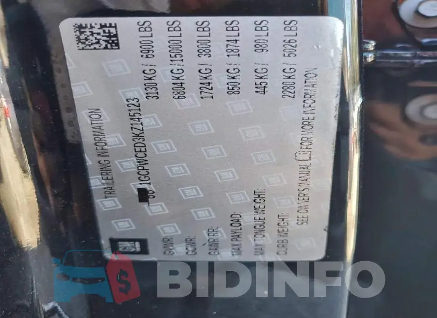 1GCPWCED3KZ145123 Photo# 12