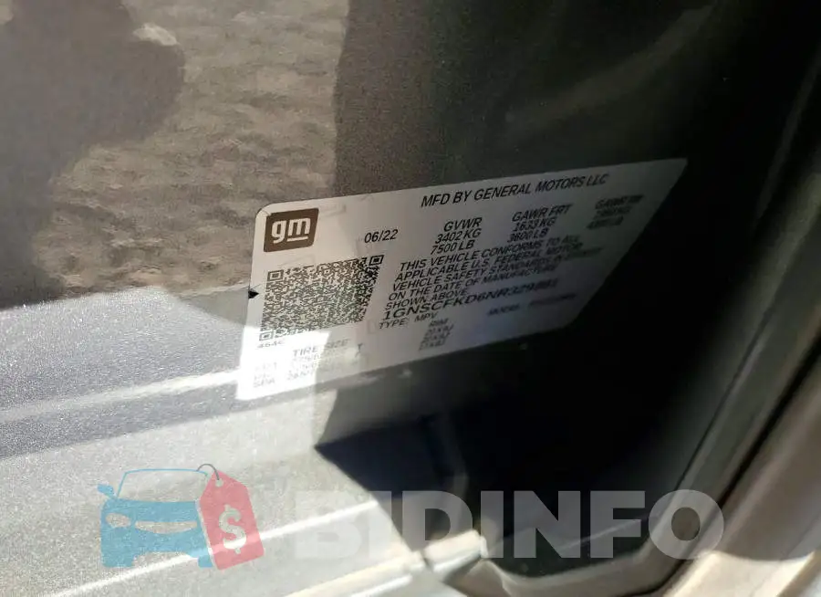 1GNSCFKD6NR329881 Photo# 12