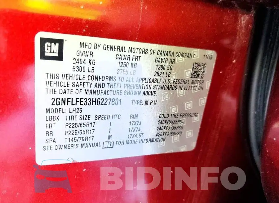 2GNFLFE33H6227801 Photo# 13