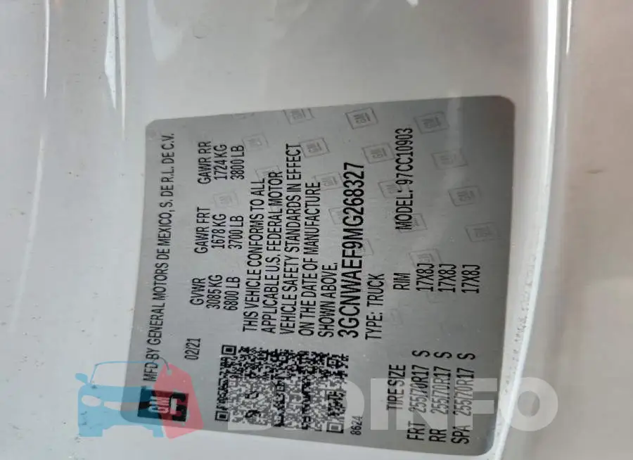 3GCNWAEF9MG268327 Photo# 12