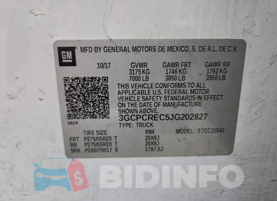 3GCPCREC5JG202827 Photo# 12