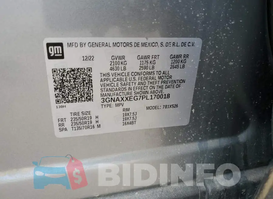3GNAXXEG7PL170018 Photo# 13