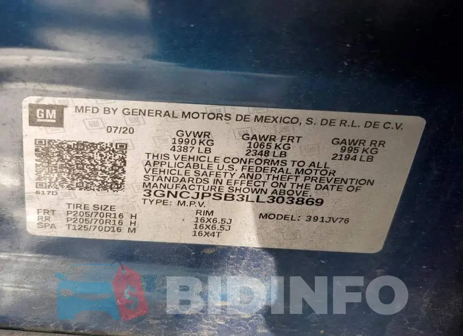 3GNCJPSB3LL303869 Photo# 14