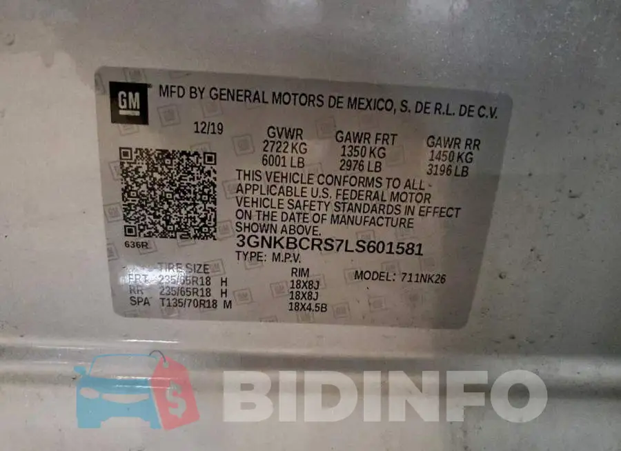 3GNKBCRS7LS601581 Photo# 13