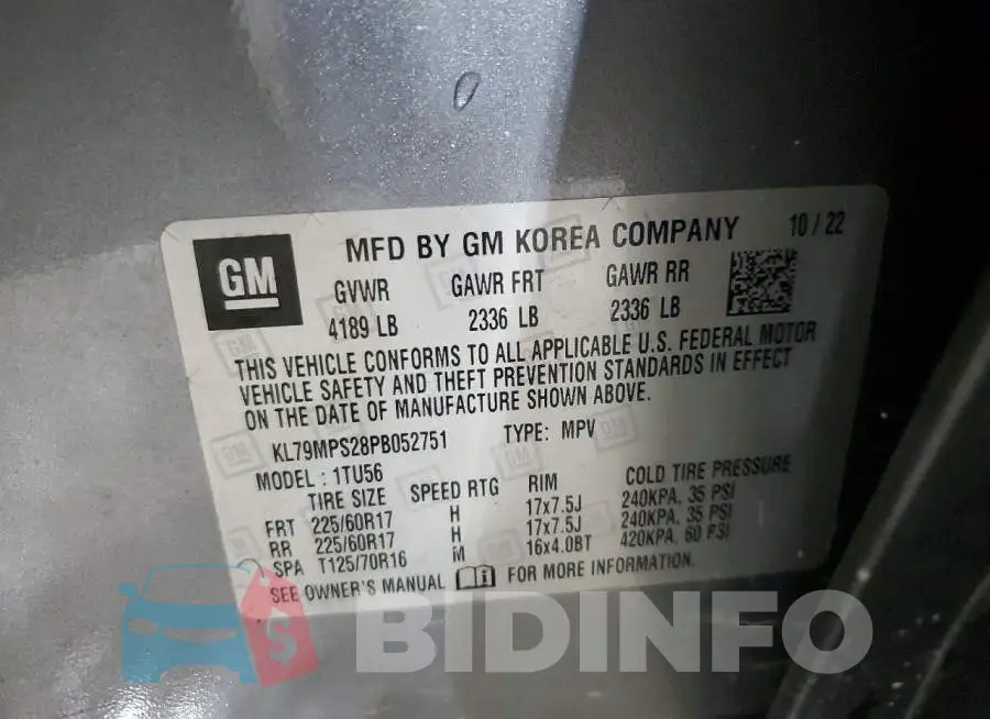 KL79MPS28PB052751 Photo# 13