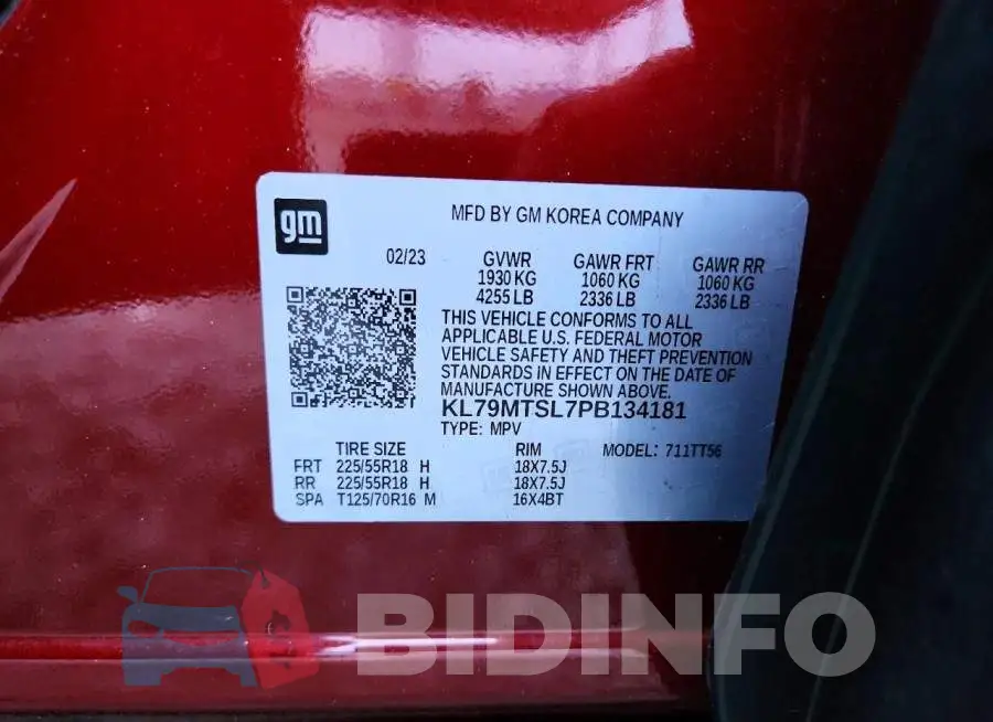 KL79MTSL7PB134181 Photo# 13