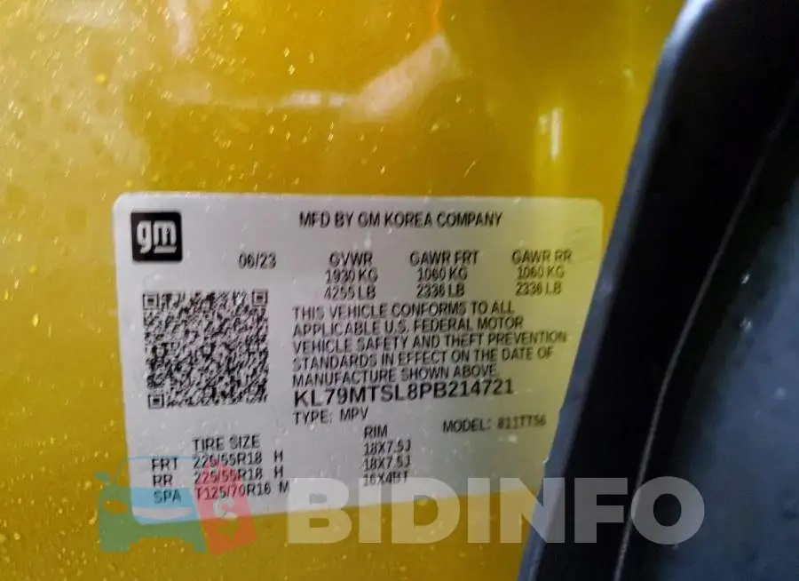 KL79MTSL8PB214721 Photo# 13