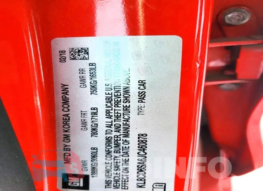 KL8CD6SA6JC460878 Photo# 13