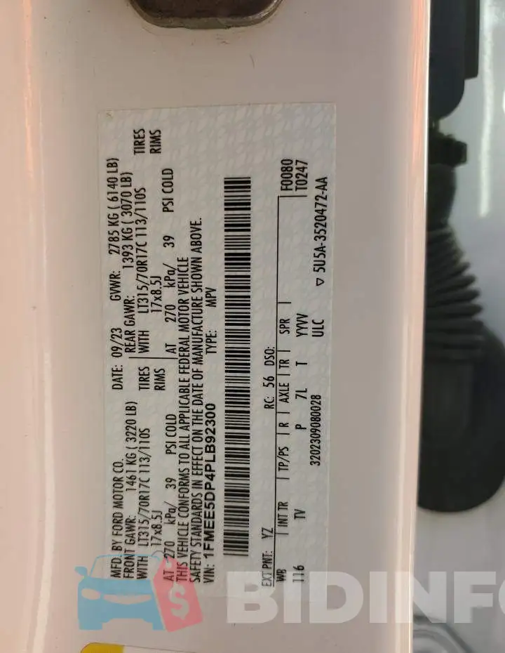 1FMEE5DP4PLB92300 Photo# 13
