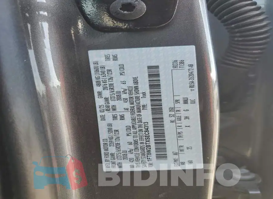 1FT8W2BTXSEC84313 Photo# 12