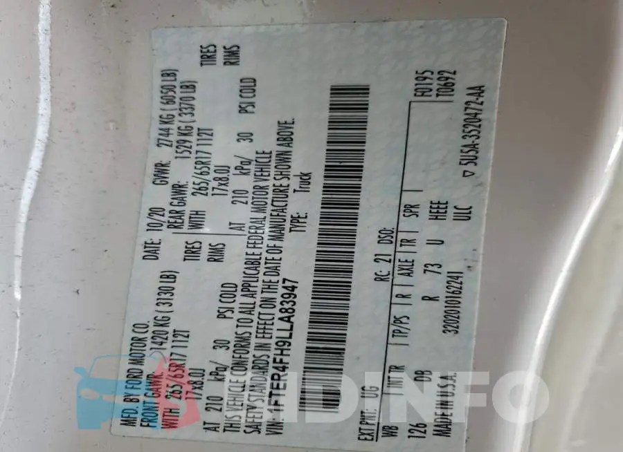 1FTER4FH9LLA83947 Photo# 13