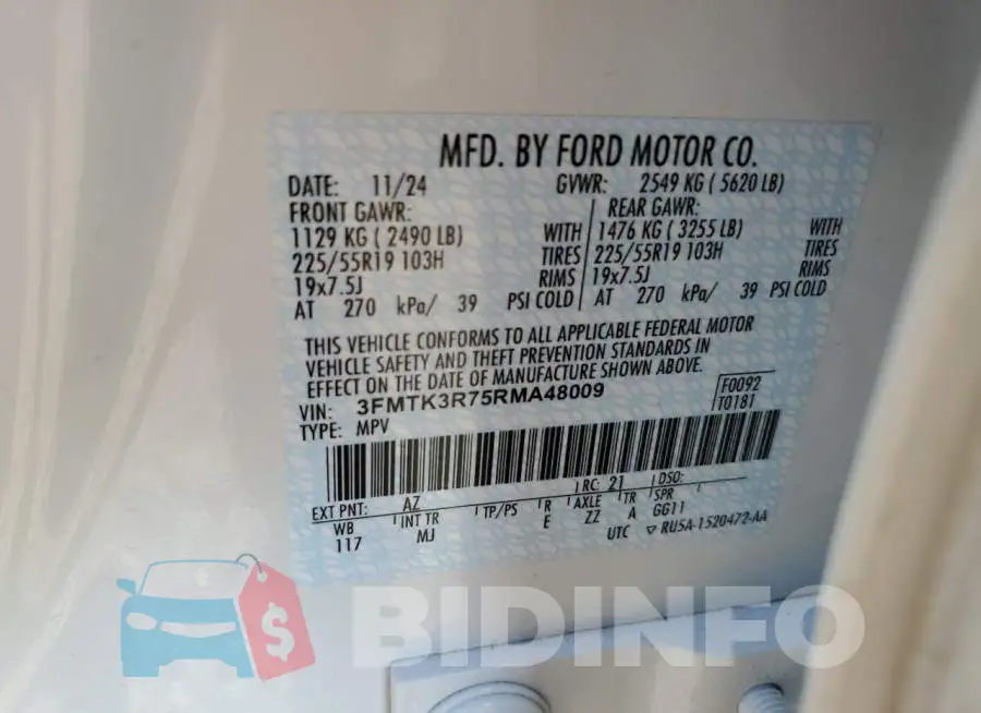 3FMTK3R75RMA48009 Photo# 14