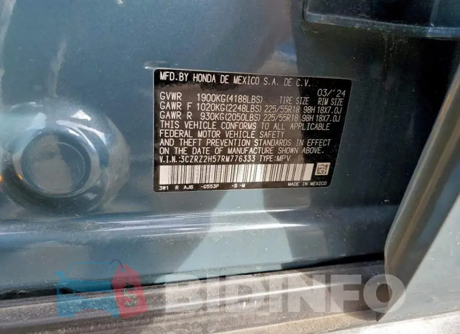 3CZRZ2H57RM776333 Photo# 13