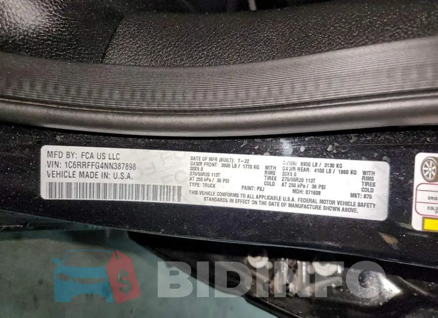 1C6RRFFG4NN387898 Photo# 12