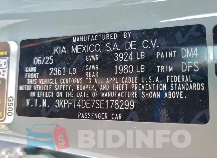 3KPFT4DE7SE178299 Photo# 13