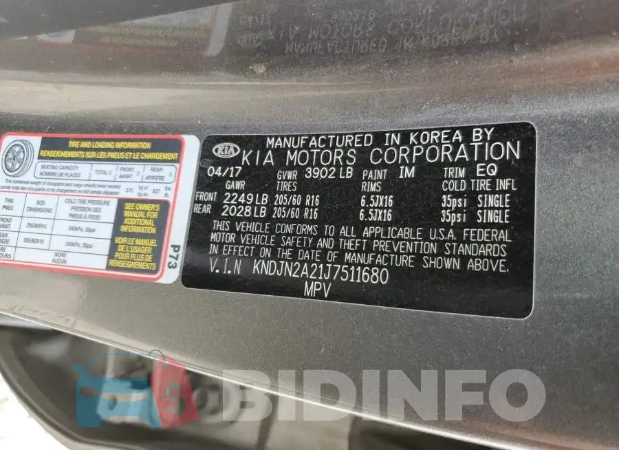 KNDJN2A21J7511680 Photo# 12